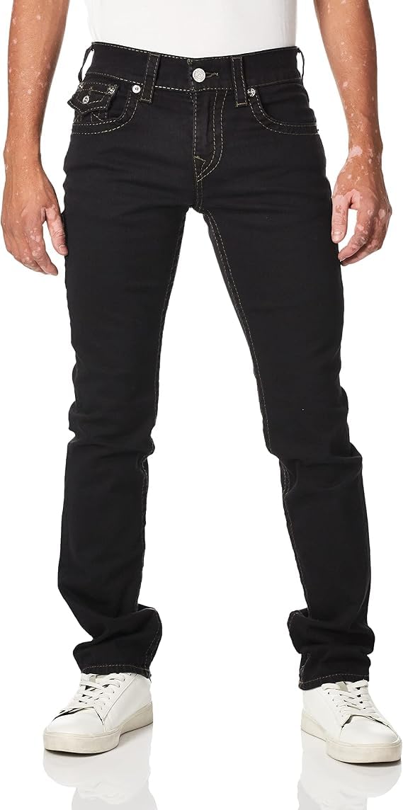 True Religion Men's Straight Jeans with Flap