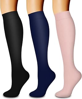 3 Pack Medical Compression Sock-Compression Sock For Women and Men Circulation -Best for Running,Nursing,Athletic Sports