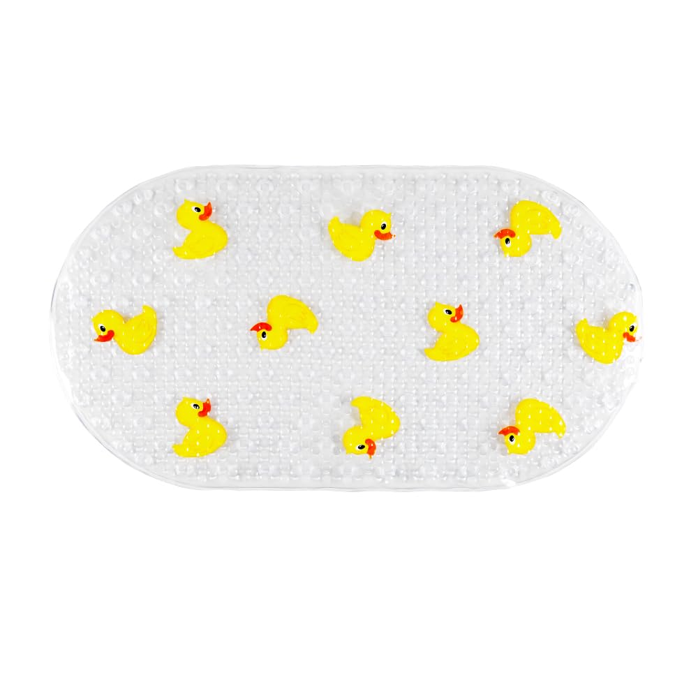 AQUALONA® Premium Child Friendly Ducks Bath Mat - PVC - Comfort Purpose - Shower