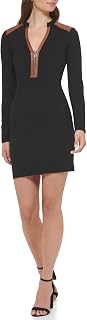 Guess Tubino da Donna con Zip sul Collo