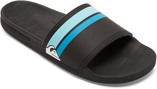 Quiksilver Men's Rivi Slider for Men Peeptoe Sandals, Green / Black, 44 EU