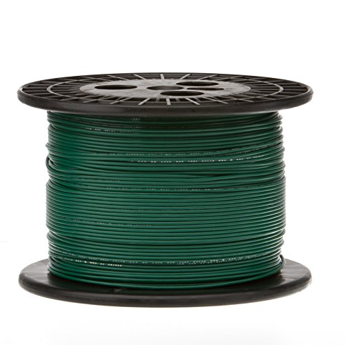 20 AWG Gauge Stranded Hook Up Wire, 1000 ft Length, Green, 0.0320" Diameter, UL1