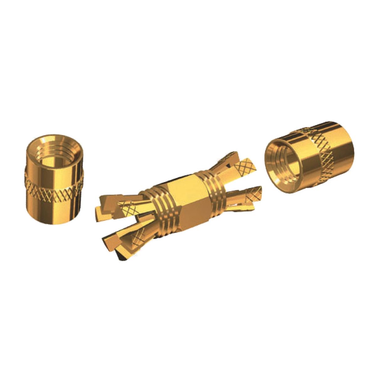 Shakespeare PL-258-CP-G Marine Center Pin Spice Connector, Gold