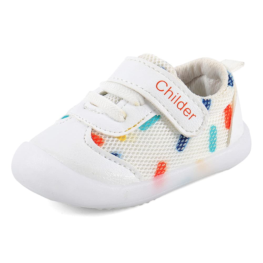 MASOCIO Baby Boys Girls First Walking Shoes Infant Toddler Trainers Anti-Slip Sh