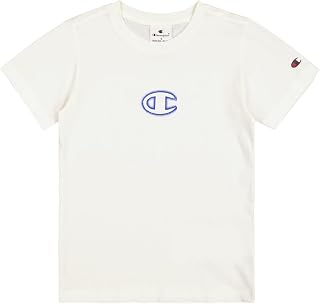 Champion Legacy Boy-Graphic Crewneck T-Shirt with Large Logo Boys