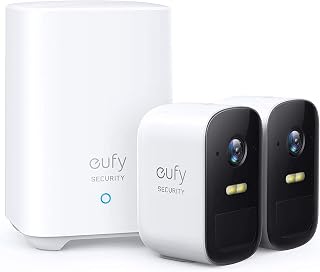 eufyCam 2C Wireless Home Security System, eufy Security by Anker, 2-Cam Kit with 180-Day Battery Life, HomeKit Compatibility, 1080p HD, IP67 Weatherproof, Night Vision, No Monthly Fee (Renewed)