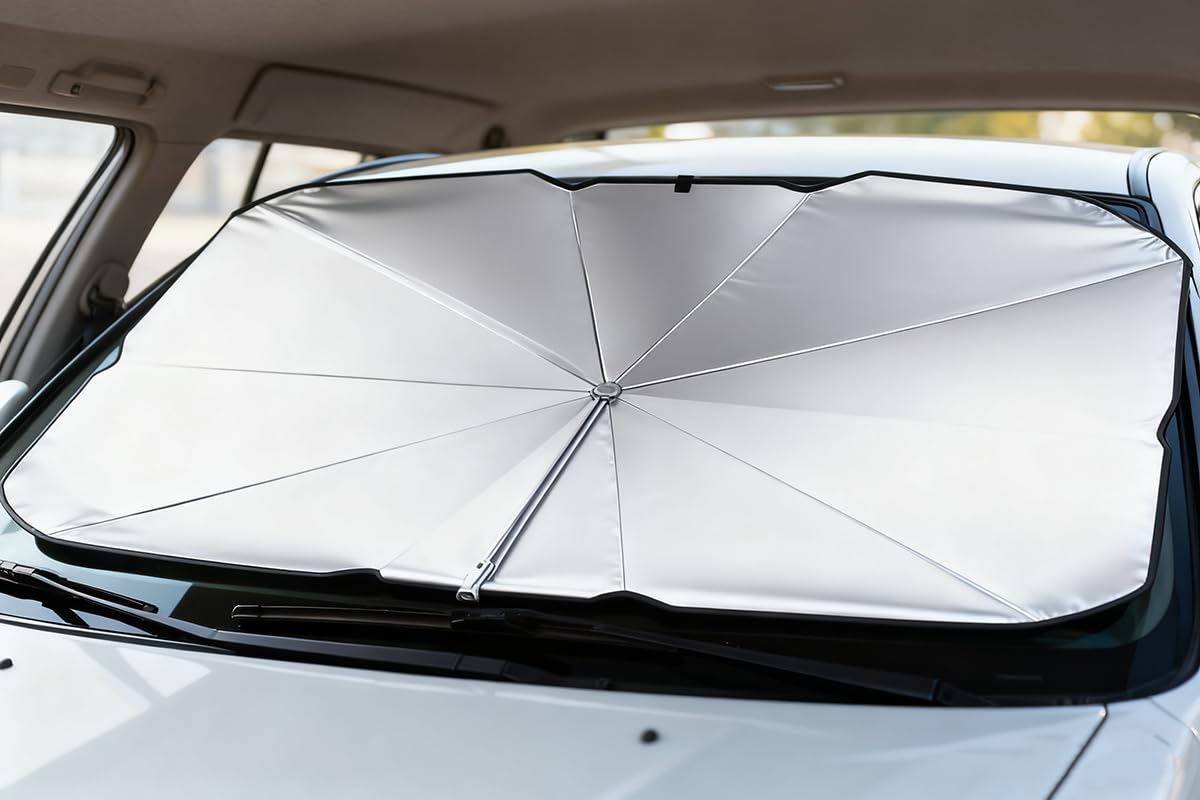 1 x Car Windshield Sun Shade, Retractable Shade, Front Windshield Cover to Block