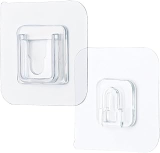 100pcs Double Sided Adhesive Hooks Wall Hooks Self Adhesive Nails No Damage Multipurpose Hooks Wall Hanging Hooks Bathroom Kitchen Office Hanging Adhesive Hooks