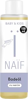 Naïf - Soft bath oil for babies and children - 0% fragrance - Baby care - Baby bath - Bath oil for dry skin - Natural ingredients - Vegan - 100 ml