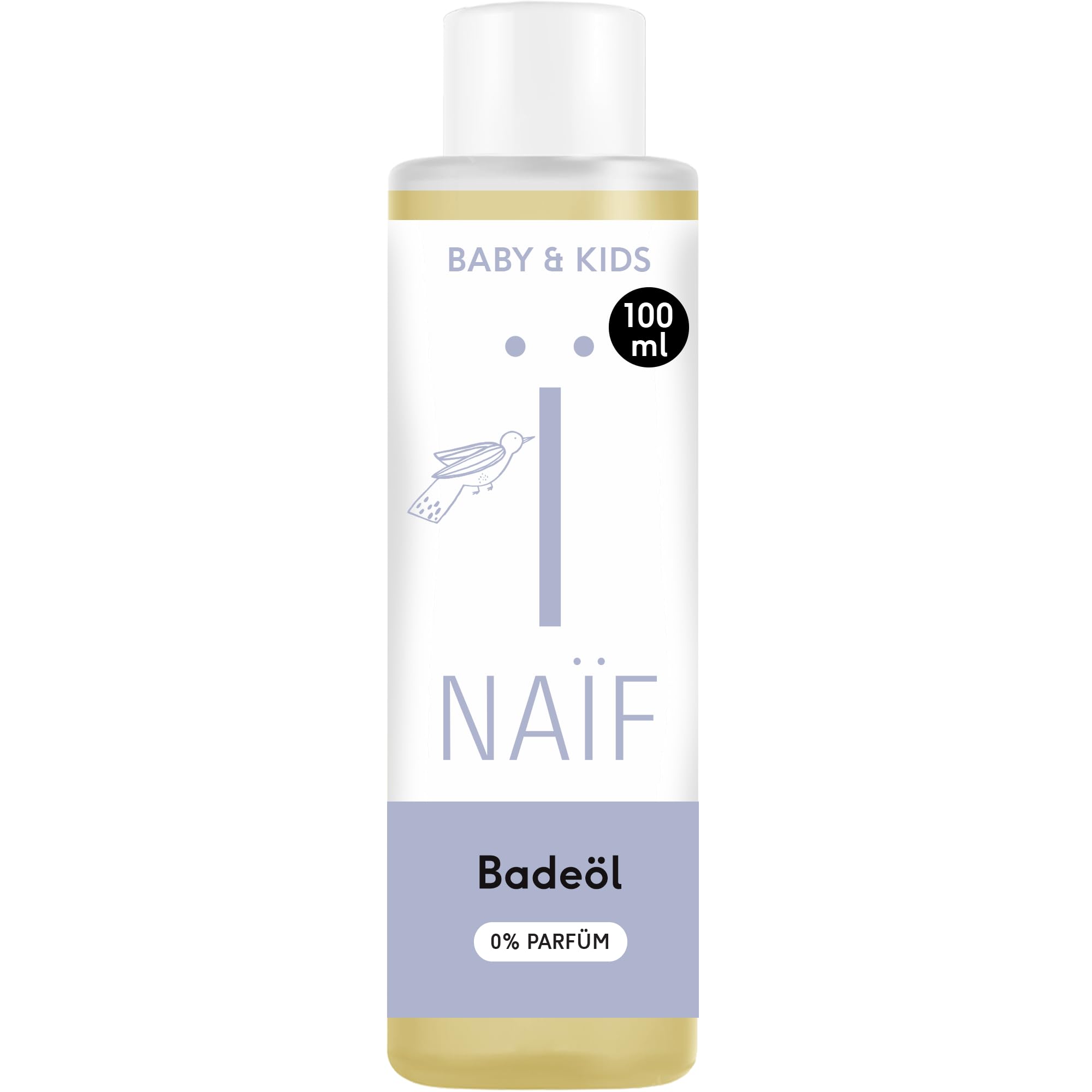 Naïf - Soft bath oil for babies and children - 0% fragrance - Baby care - Baby b