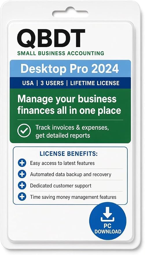 QB - Pro 2024 | 3 Users | Lifetime Version | No Subscription | Only for PC not f