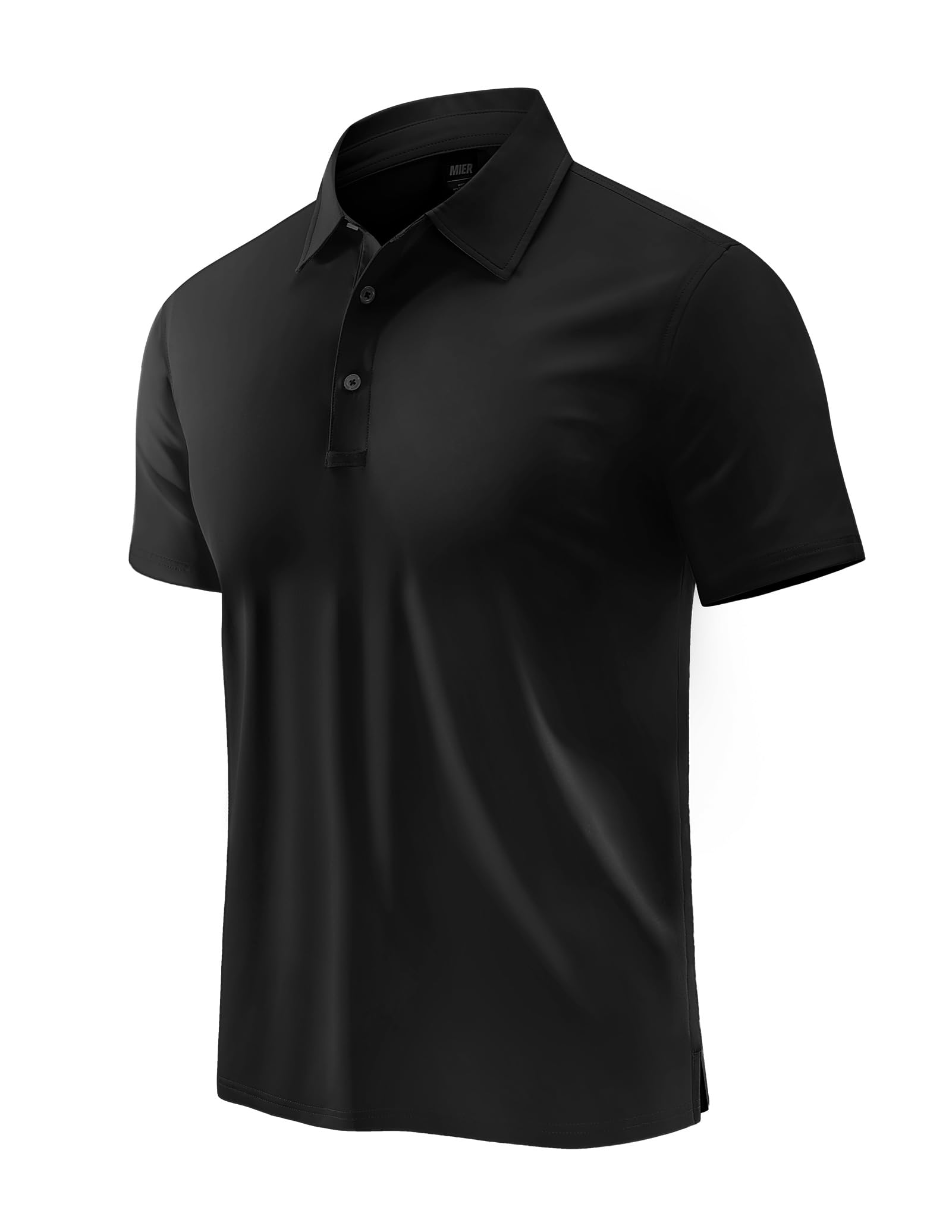 MIER Mens Dry Fit Performance Golf Tennis Active Collar Short Sleeve Polo Shirt 