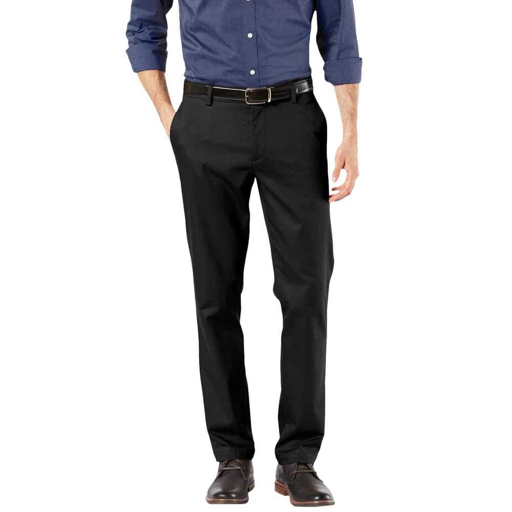 Dockers Signature Khaki Slim Fit Pants, Men's Chino, Black (Black), 30W / 30L
