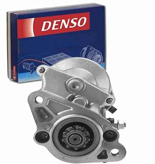 DENSO Starter Motor Compatible with Toyota Tacoma 3.4L V6 1995-2004 | Fixes no-crank, slow crank and starter grind from a worn starter; tested direct-fit OE replacement.