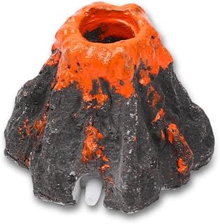 Aquarium Ornament Air Bubble Stone Resin Volcano Shape Aquarium Decor