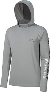 Bassdash Men's Hoodie Shirt Sun Protection UPF 50+ UV Pullover Long Sleeve Hoodie for Fishing Rash Guard