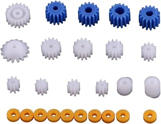 26pcs Plastic Spindle Gear Set Assorted Shaft for Aircraft Car Model DIY Kit 2MM 2.3MM 3MM 3.17MM 4MM