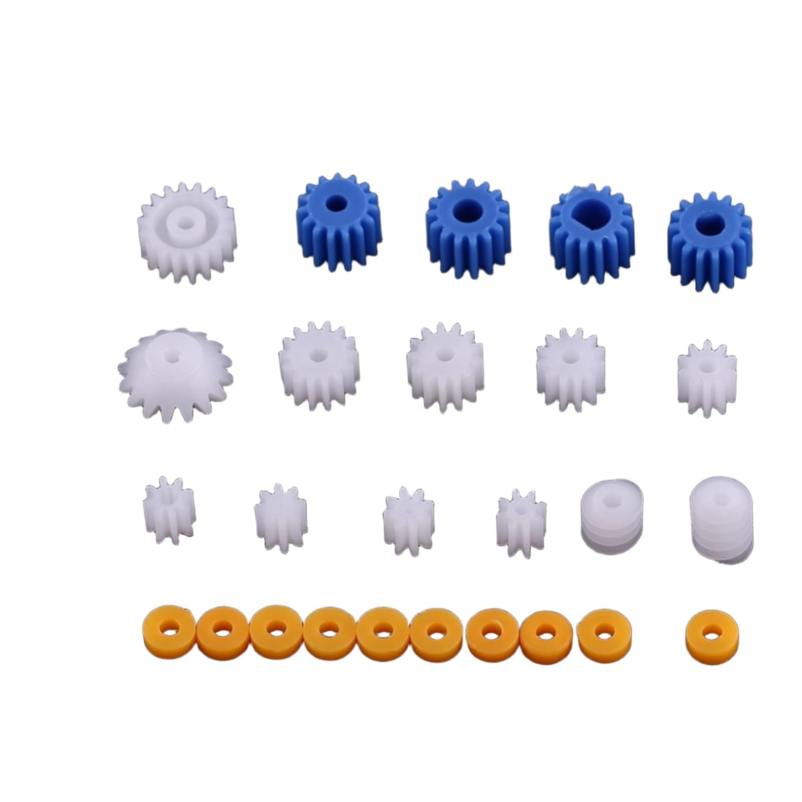 26pcs Plastic Spindle Gear Set Assorted Shaft for Aircraft Car Model DIY Kit 2MM