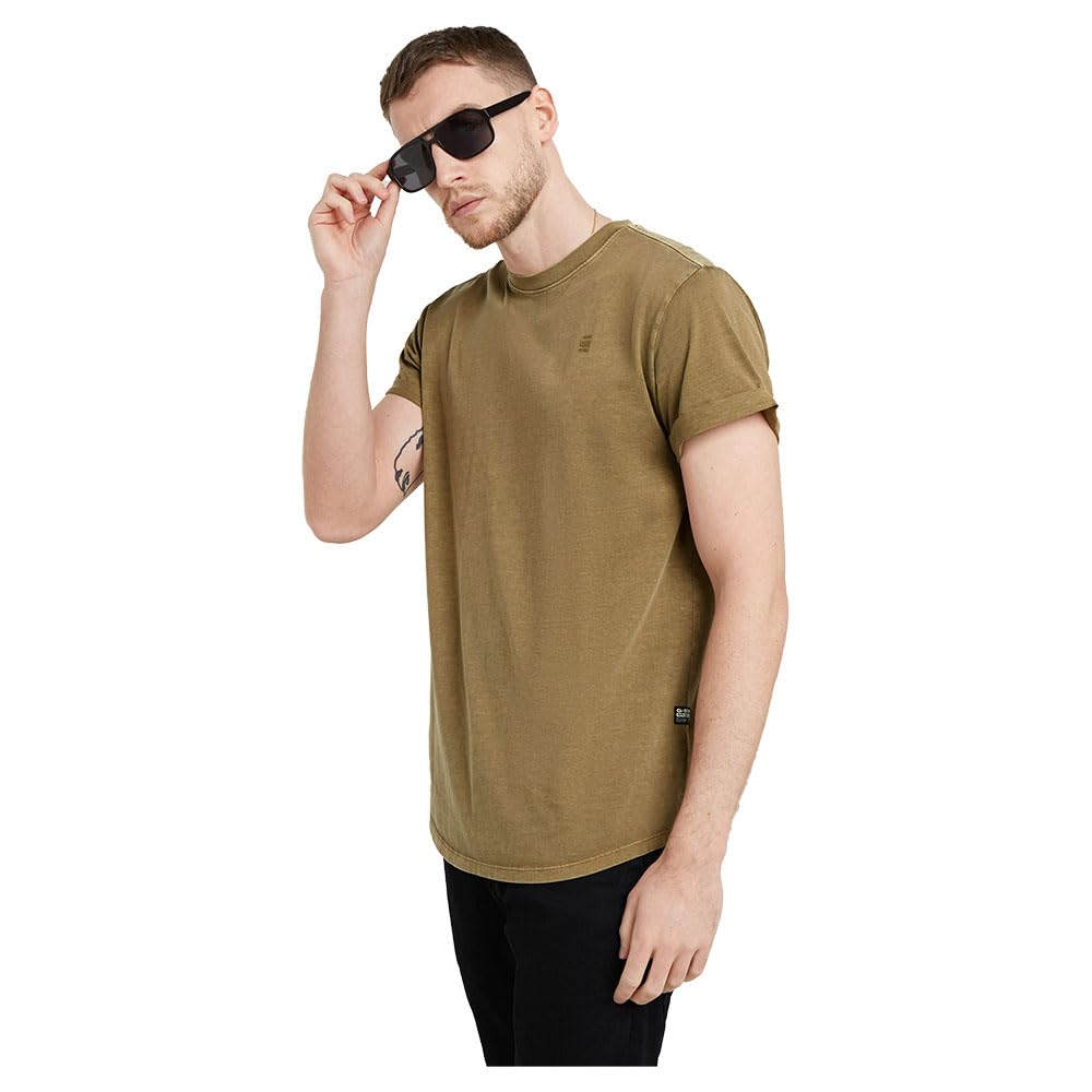 G-STAR Lash Overdeyed T-shirt Men, Brown (Kangaroo Gd D16396-2653-g703)