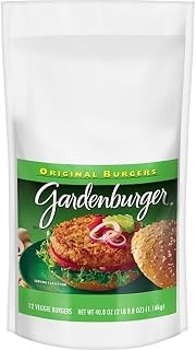 Kellogg's Gardenburger Original Veggie Burger, Meatless Patties with Mozzarella and Cheddar Cheese, 3.4 Ounce Patties, 48-Count Bulk Case