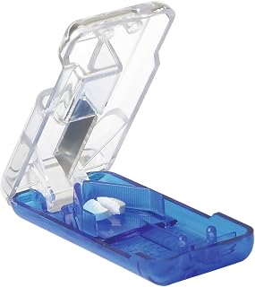 Ezy Dose Pill Cutter & Splitter, Built-in Pill Dispenser, Color May Vary | Easy-Cut Stainless Steel Blade for Tablets, Vitamins, Medication, Portable Pill Cutter for Seniors, Pets, Travel-Size