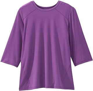 Silverts Women's Adaptive Open Back Crew Neck Top, Assisted Dressing