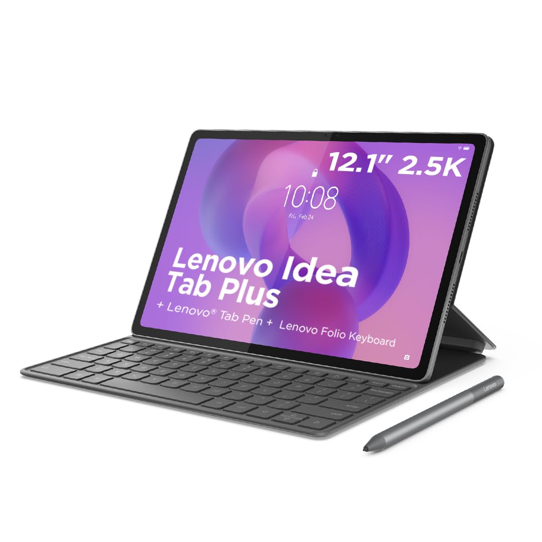 Lenovo Idea Tab Plus Android Tablet | 12.1 inch 2.5K (2560x1600) Display | Media