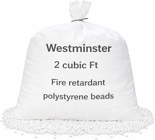 Westminster Bean Bag Filling Refill — 2 Cubic Feet Premium Polystyrene Beads, UK Made, Fire Retardant