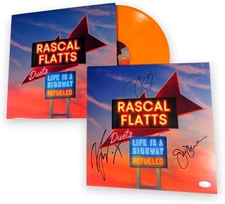 Rascal Flatts Band Signed Autographed Album Insert DeMarcus LeVox Rooney JSA