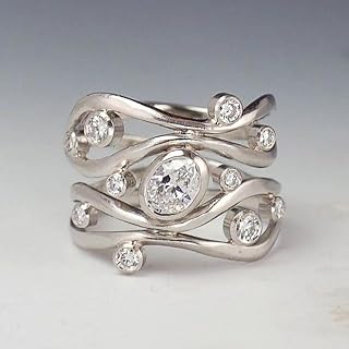 New Hollow Out Design Fashion Wide Ring for Women Bright Cubic Zirconia Jewelry