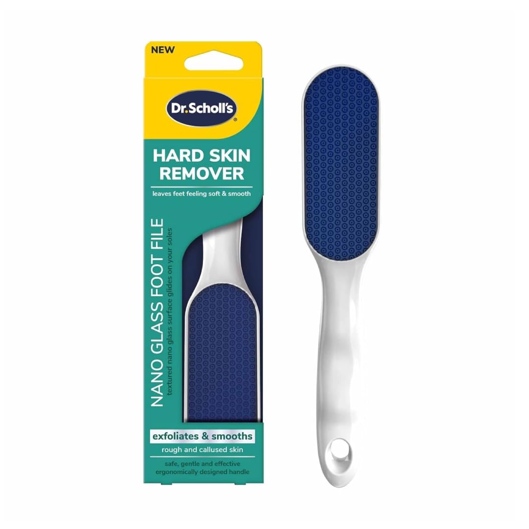 Dr. Scholl's Foot Callus Remover, Nano Glass Foot File, Soft Smooth Feet | Manua