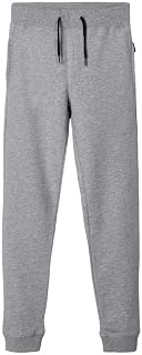Name It Pantaloni in Felpa Bimbo con Orlo a Coste, Chiusura con Cordino e Tasche Laterali. Fodera in Cotone per Una Sensazione di Comfort. Colore Blu