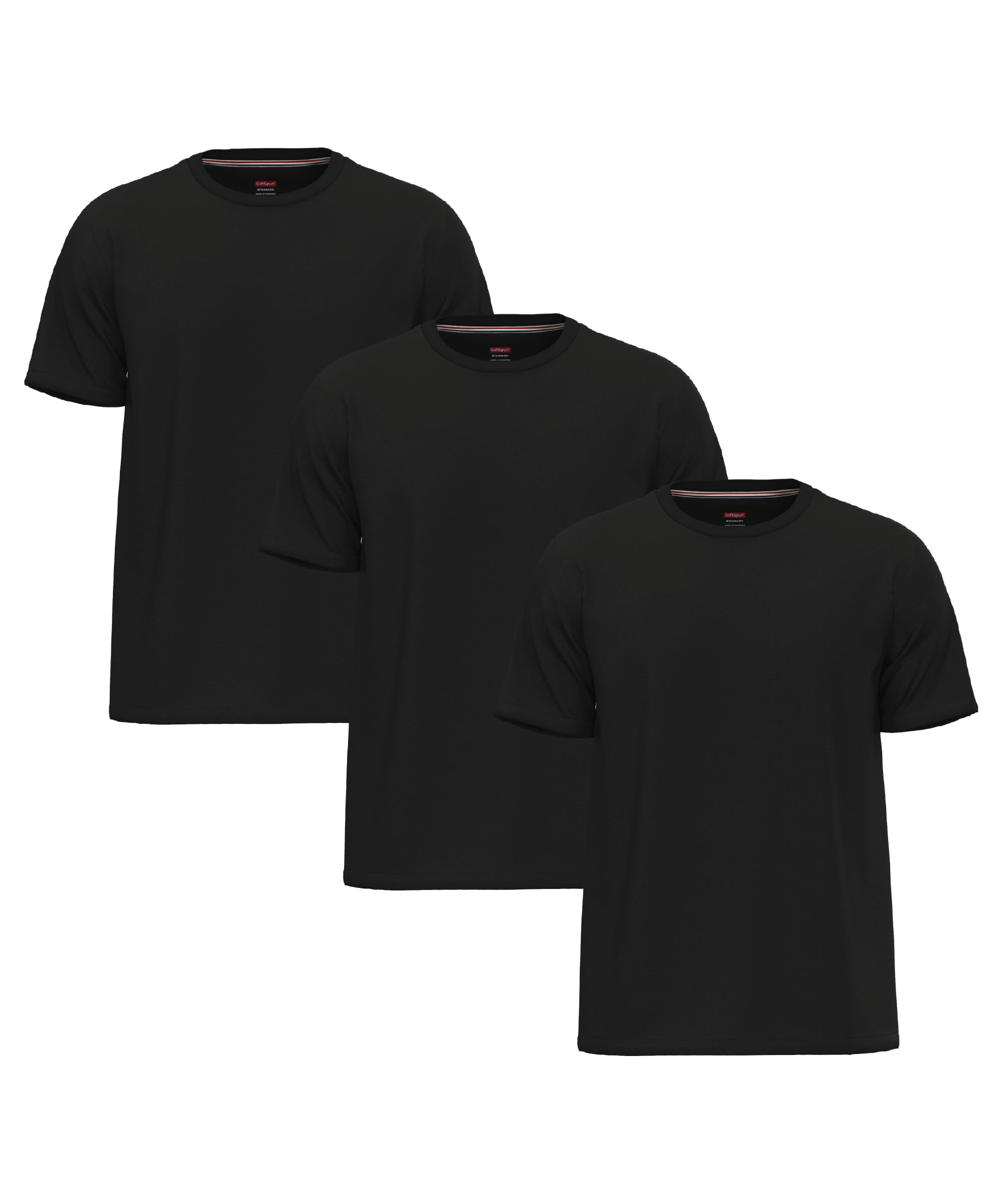 3/7-Pack T Shirts for Men UK 100% Cotton Tshirts | Premium Plain Crew Neck Mens 