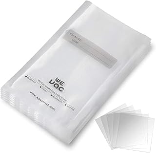 Wevac Vacuum Sealer Bags 8x12" 100 Quart for Food Saver Vacuum Seal machine | Sous Vide, Freezer Safe, PreCut, BPA Free, Commercial Grade, Heavy duty, Meal Prep, Soup, Meat, Fish, Hunting, Vac Storage