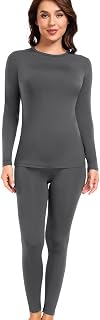 wirarpa Women's Thermal Underwear Set with Long Thermal Top and Trousers. Thermic Warm Underwear for Skiing, Cycling, Running and Winter Training