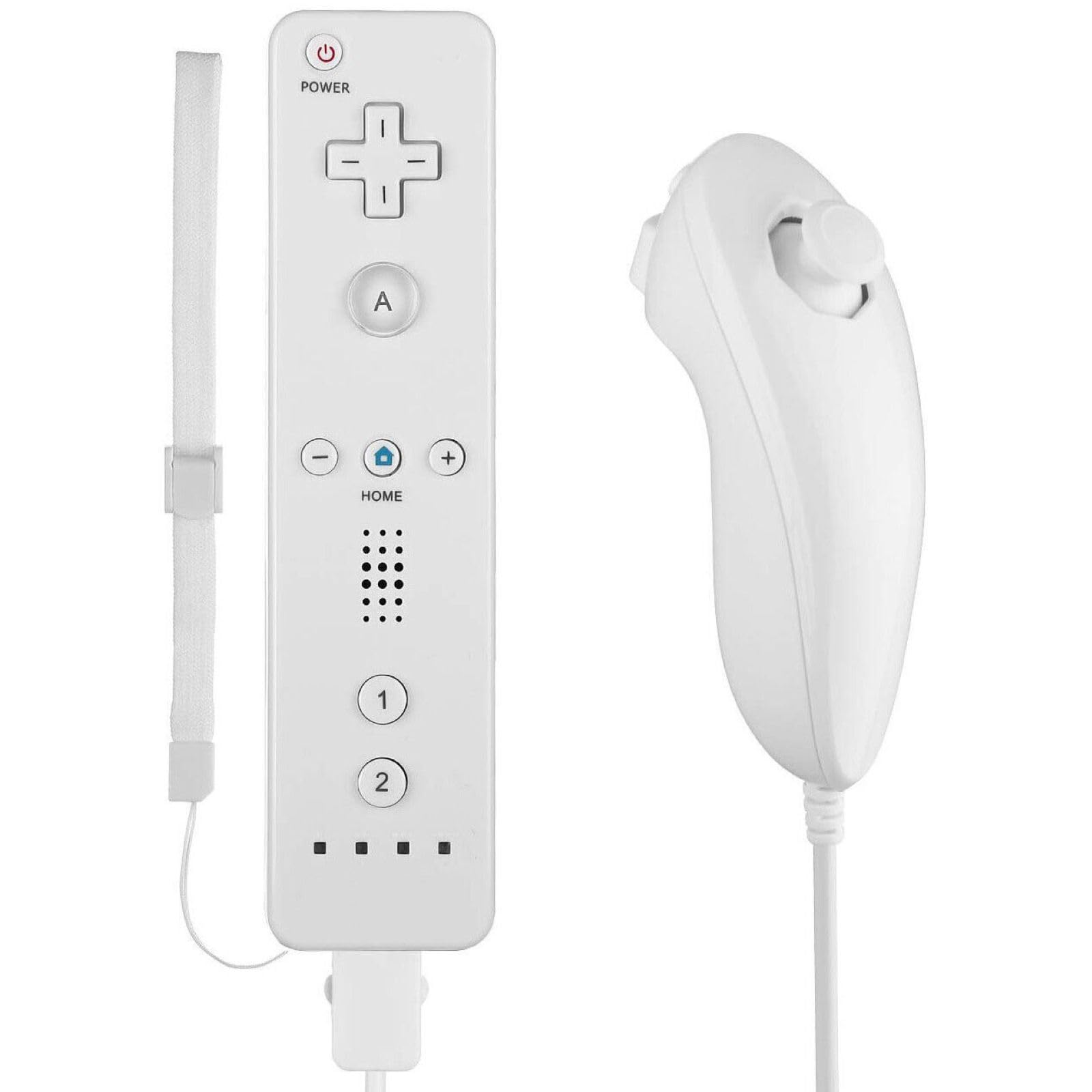 Lyyes Remote Controller for Wii, Wii Remote and Nunchuck Controllers with Silico