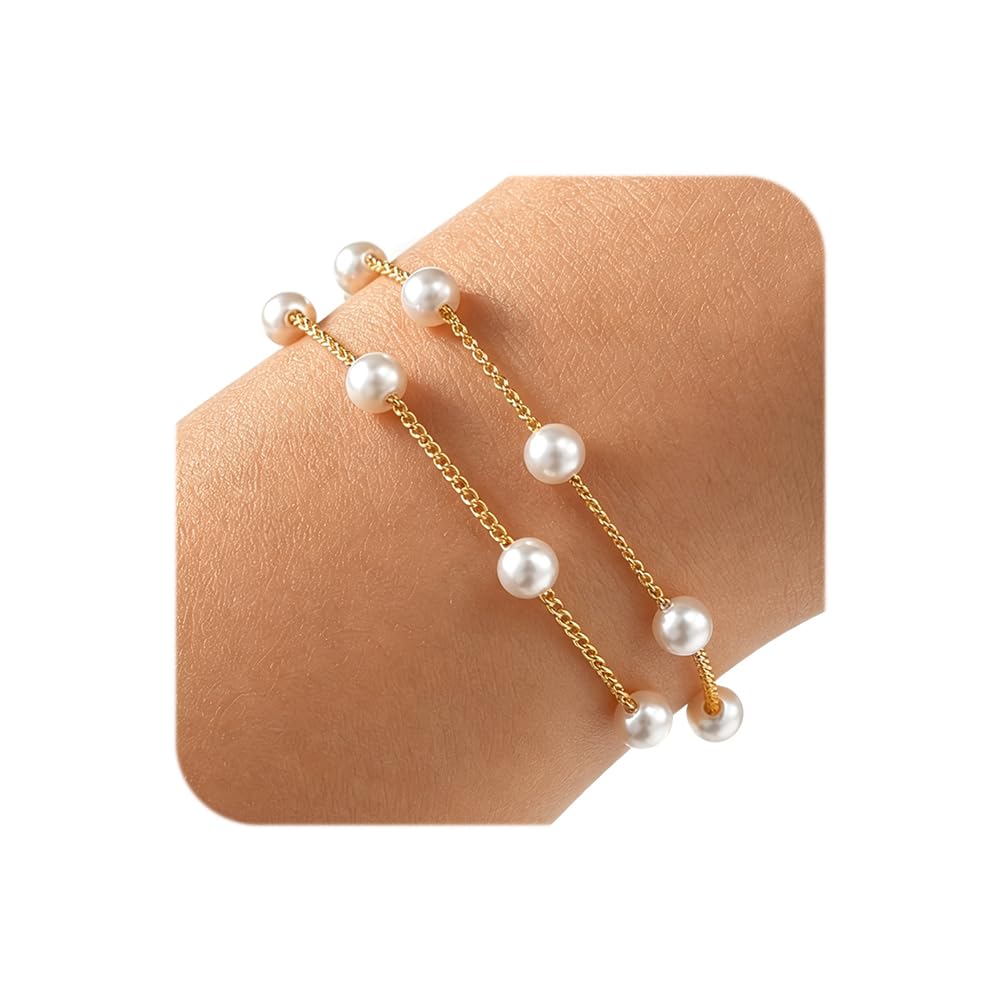 Pearl Bracelets for Women Gold Bracelet Silver Pearl Jewelry | Gold Bracelet Sil