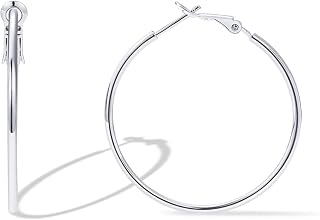 PAVOI Gold Hoop Earrings for Women, 14K Gold Plated Paddle-Back Hoops