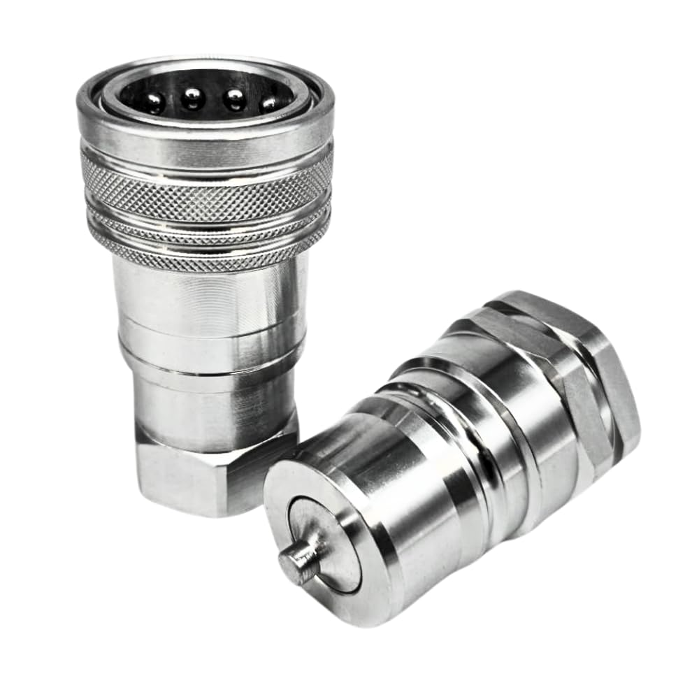 Hydraulic ISO A quick release coupling set (1" BSP)