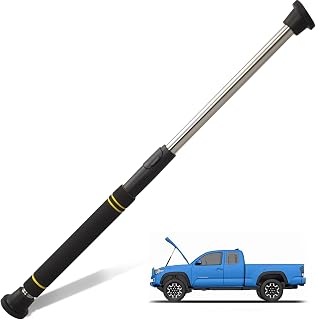 Greeily Telescopic Hood Prop Rod, 29 to 40 inches Hood Prop Holder Tool for Car Trunk Universal Engine Support Bar Stainless Steel Material with Comfortable Sponge Handle Telescoping Adjustable