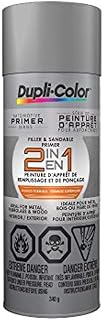 Dupli-Color CDAP17007 2-in-1 Filler & Sandable Primer, Gray, 12 Ounce, 1 (Non-Carb Compliant)