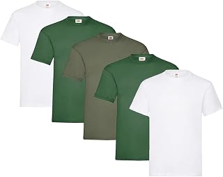 Fruit of the Loom Heavy Cotton Tee Shirts (Pack of 5) Men's
