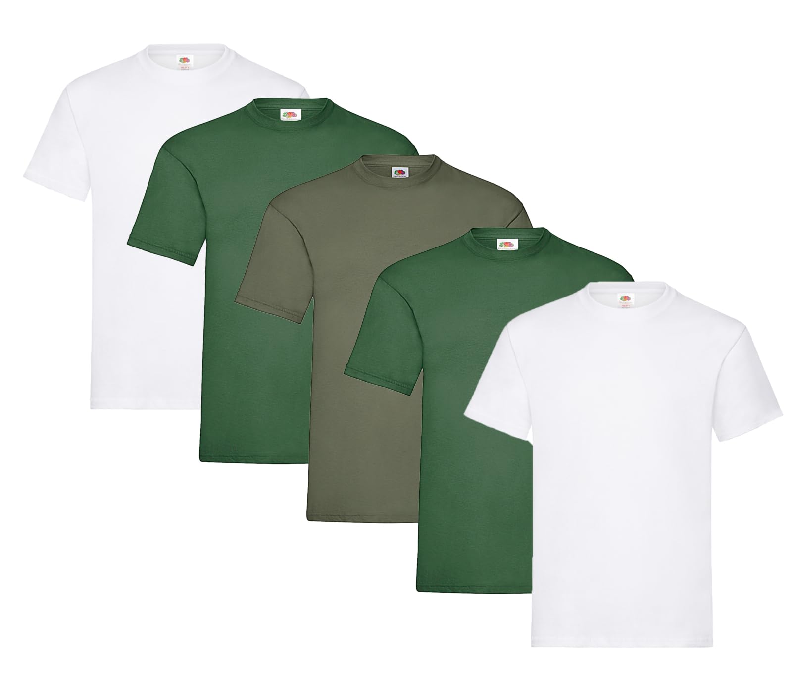 Fruit of the Loom Heavy Cotton Tee Shirts (Pack of 5) Men's