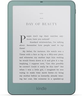 Amazon Kindle Paperwhite Signature Edition 32GB (newest model), Thinner, new aluminum design, 7" display, Auto-adjusting front light, Seaglass Green