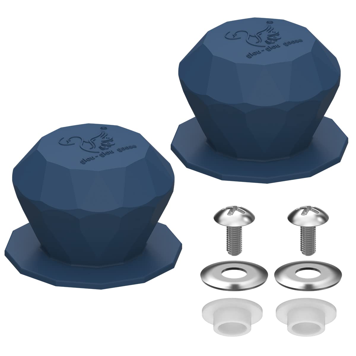 Silicone Universal Pot Lid Replacement Knobs Pan Lid Holding Handles Long Screws
