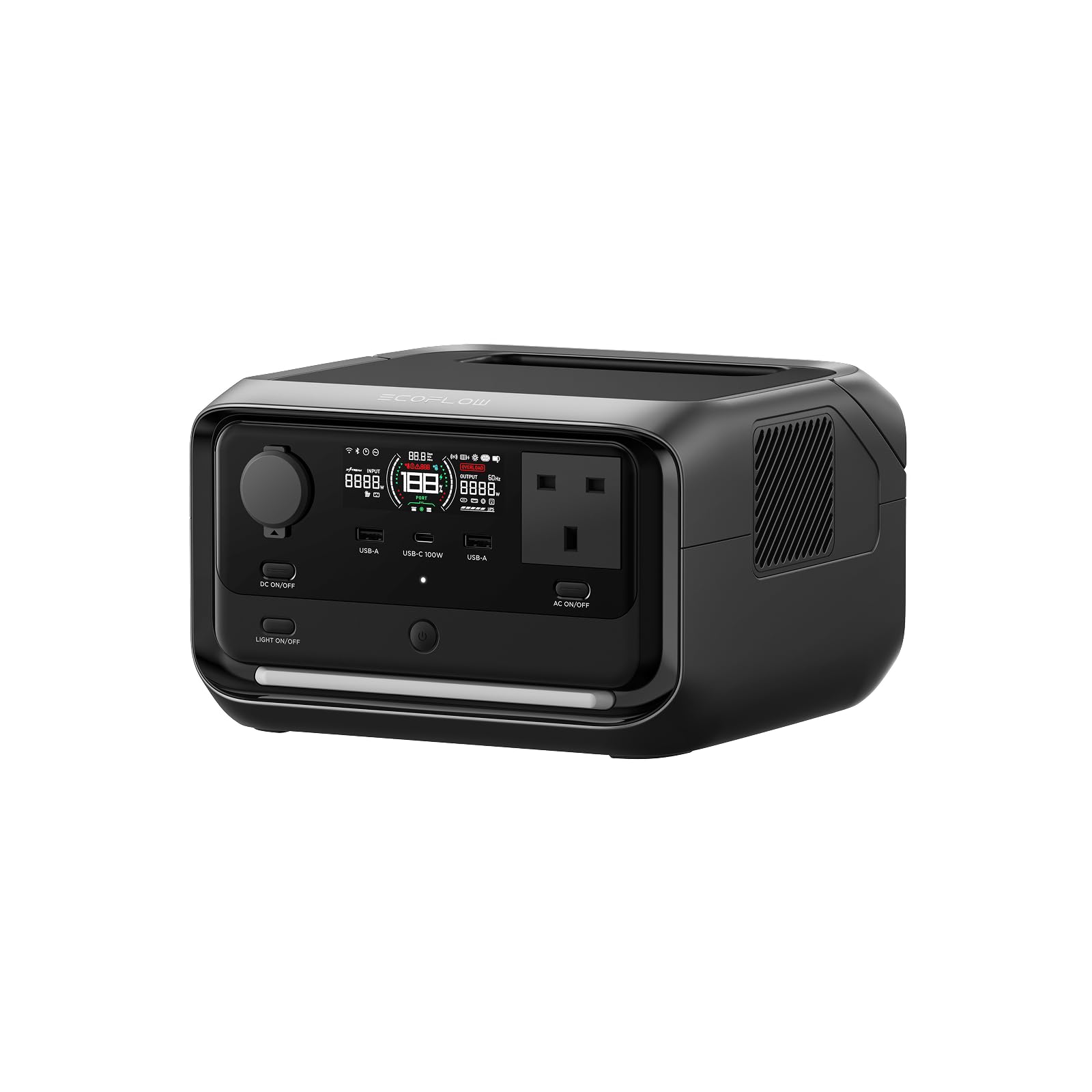 EF EcoFlow RIVER 3 Plus Portable Power Station, 286Wh LFP Battery | 1200W Output