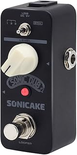 SONICAKE Looper Pedal Guitar Effects Pedal Sonic Dub Looper Storable Loop Station Recording Looping Guitar Bass Effects Pedal