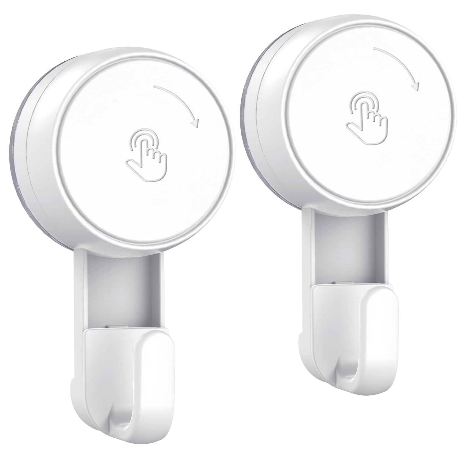 Luxear Suction Hooks Powerful Vacuum, Heavy Duty Shower Hooks Waterproof Suction