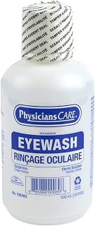 PhysiciansCare Eye Wash Solution, Made in Canada, 500 mL / 16 oz | This PhysiciansCare eye wash is a sterile isotonic buffered solution, made in Canada, in a 500 mL / 16 oz bottle for rinsing.