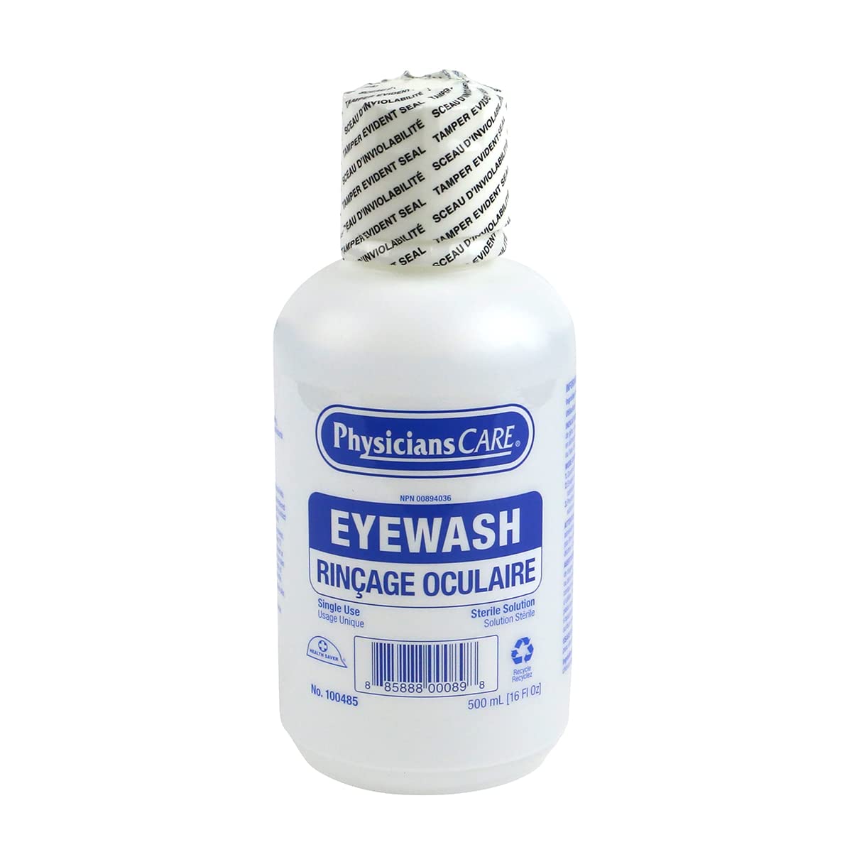 PhysiciansCare Eye Wash Solution, Made in Canada, 500 mL / 16 oz | This Physicia